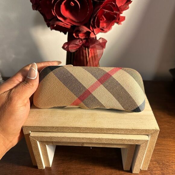 VINTAGE Burberry B 1170 1001 Black Metal Half Rim Eyeglasses Frames with case - Picture 11 of 14